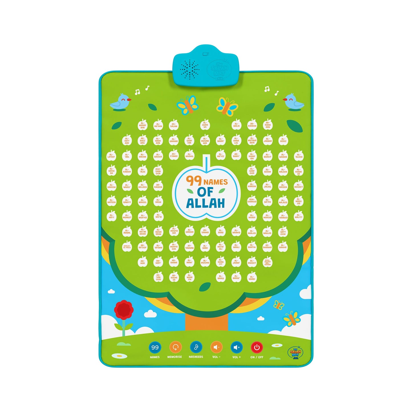 99 Names of Allah Interactive Audio Mat & Wall Art | Learn About All 99 Names of Allah with Stories & Memorisation Function | A beautiful Ramadan and Eid gift for loved ones