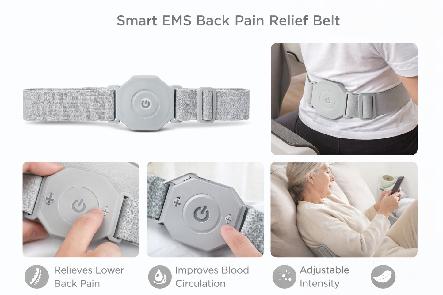 𝐒𝐦𝐚𝐫𝐭 𝐄𝐌𝐒 𝐁𝐚𝐜𝐤 𝐏𝐚𝐢𝐧 𝐑𝐞𝐥𝐢𝐞𝐟 𝐁𝐞𝐥𝐭 – 𝐖𝐢𝐫𝐞𝐥𝐞𝐬𝐬 𝐌𝐮𝐬𝐜𝐥𝐞 𝐓𝐡𝐞𝐫𝐚𝐩𝐲